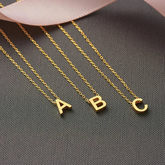 Stainless Steel Initial Necklace