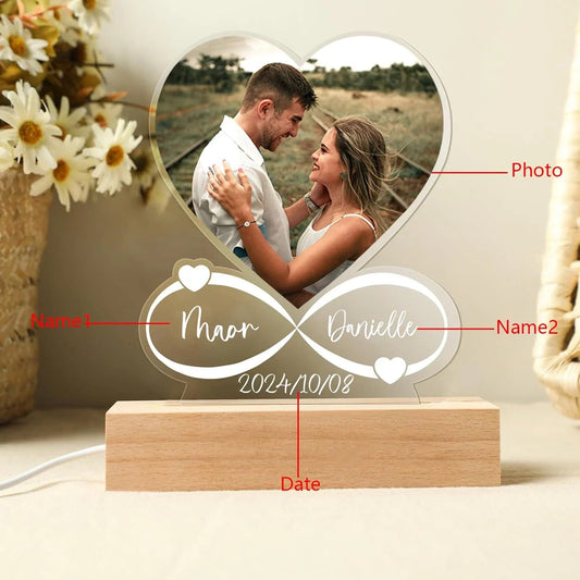 Anniversary Couples Custom Photo Love Frame